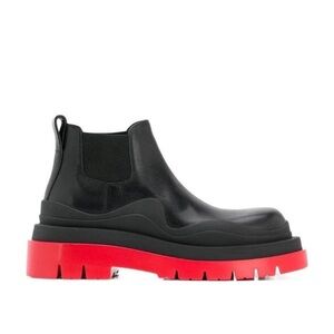 Bottega Veneta Ankle Boots with Red Soles